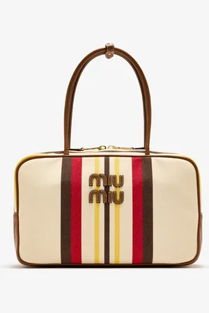 Miu Miu Beau canvas and leather bag