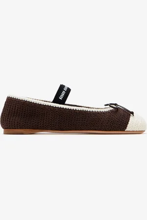 Miu Miu Crochet knit ballerinas