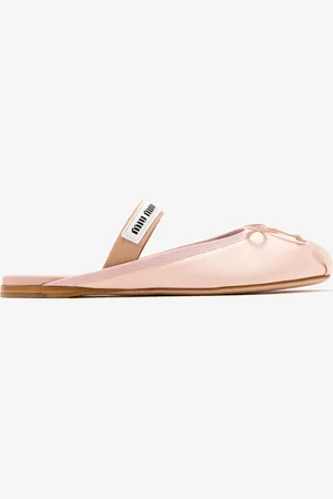 Miu Miu Satin ballerina mules