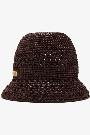 Miu Miu Woven fabric hat