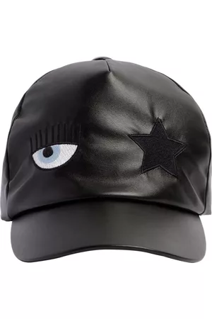 CHIARA FERRAGNI Flirting Eye Faux Leather Baseball Hat