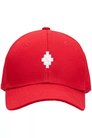 MARCELO BURLON Boys Hats - Embroidered Logo Cotton Baseball Hat