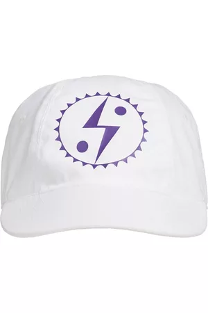 STELLA MCCARTNEY Men Caps - Logo Eco Cotton Canvas Baseball Cap