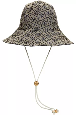 Tory Burch Women Hats - T Monogram Jacquard Bucket Hat
