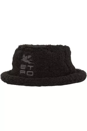 Etro Women Hats - Logo Faux Shearling Bucket Hat