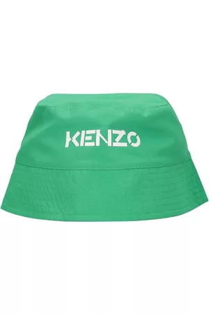 Kenzo Boys Hats - Reversible Printed Bucket Hat W/ Logo