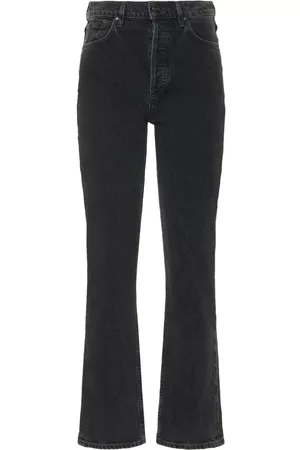 Goldsign Morgan High Rise Straight Cotton Jeans