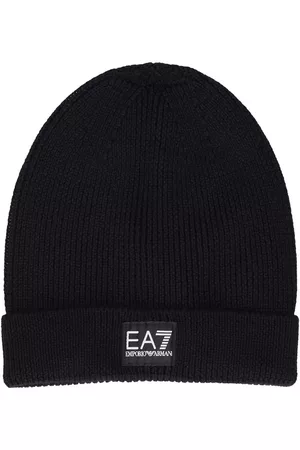 EA7 Logo Wool Blend Beanie