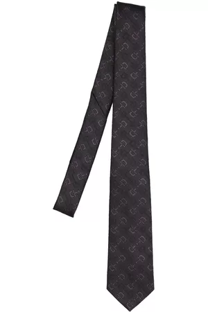 Gucci Men Neckties - 7cm Horsebit Striped Wool & Silk Tie
