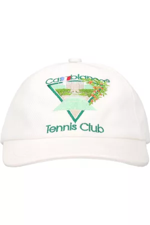 Casablanca Tennis Club Icon Embroidered Cotton Cap