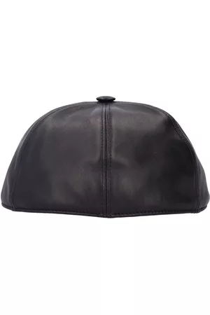 The Attico Leather Baseball Hat Without Visor