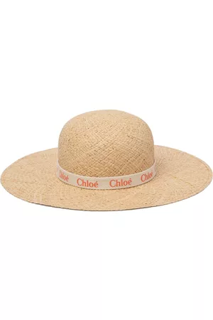 Chloé Girls Hats - Straw Hat W/ Logo