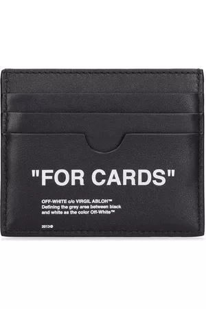 OFF-WHITE Men Wallets - "for Cards" Leather Card Holder