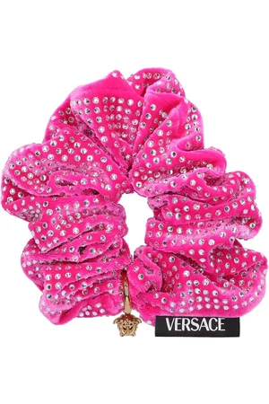 VERSACE Women Hair Accessories - Velvet & Strass Scrunchie