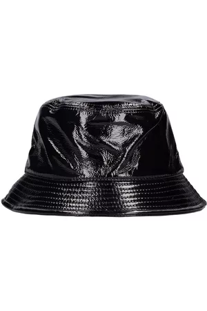Stand Studio Women Hats - Vida Faux Leather Shiny Bucket Hat
