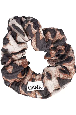 Ganni Women Hair Accessories - Printed Scrunchie