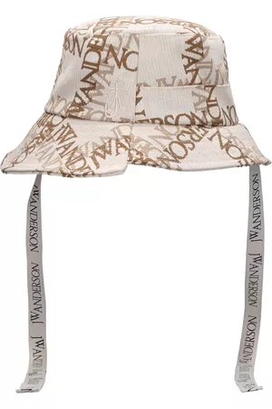 J.W.Anderson Women Hats - Asymmetric Bucket Hat W/ Logo Print