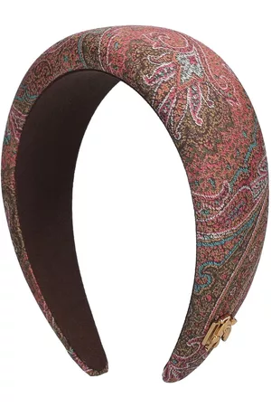 Etro Women Headbands - Paisley Silk Padded Headband