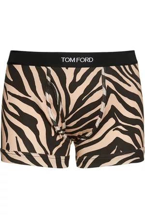 Tom Ford Men Briefs - New Zebra Print Cotton Boxer Briefs