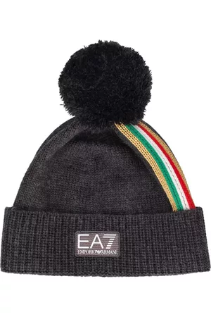EA7 Fisi Wool Blend Mesh Beanie