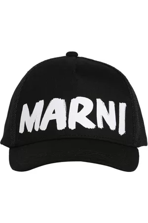 Marni Cotton & Mesh Baseball Cap W/ Logo