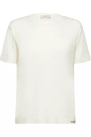 Agnona Silk & Cotton Jersey Crewneck T-shirt