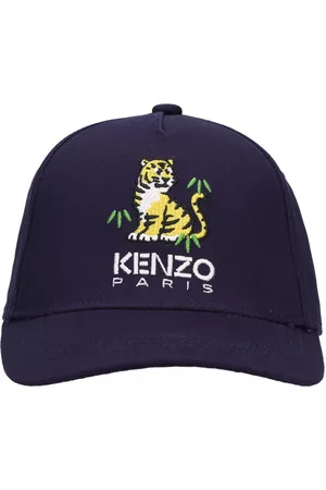 Kenzo Girls Caps - Embroidered Cotton Twill Gabardine Cap