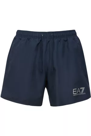 EA7 Logo Nylon Swim Shorts