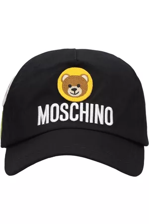 Moschino Boys Caps - Gabardine Baseball Cap W/ Patch & Logo