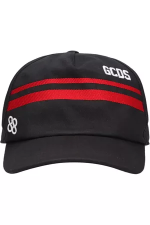 GCDS Boys Hats - Embroidered Logo Cotton Baseball Hat