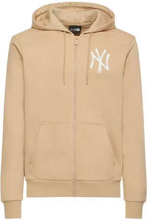 New Era Yankees Logo Cotton Blend Hoodie In Pink