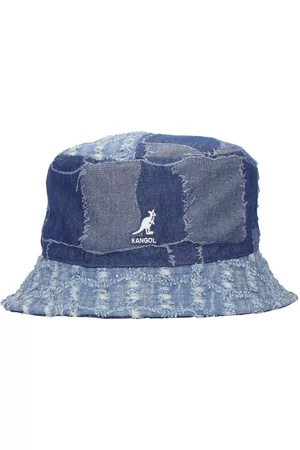 Kangol Patchwork Cotton Denim Bucket Hat
