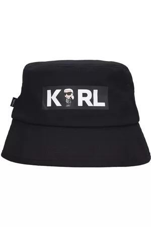 Karl Lagerfeld Cotton Twill Bucket Hat