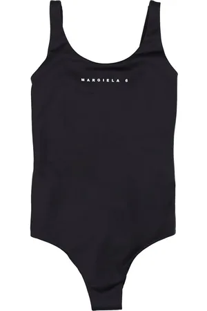 Maison Margiela Logo Print Lycra One Piece Swimsuit
