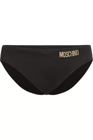 Moschino Men Swimming Trunks - Metal Logo Nylon Swim Briefs