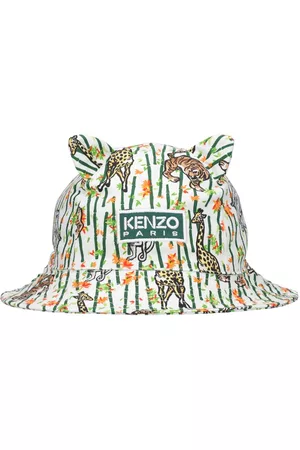 Kenzo Tropical Print Cotton Bucket Hat