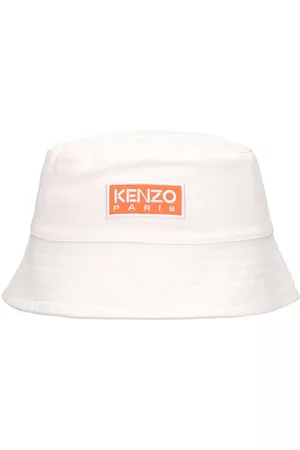 Kenzo Cotton Twill Bucket Hat W/ Logo Patch