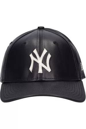 New Era Men Caps - Ny Embroidered Leather 9forty Cap