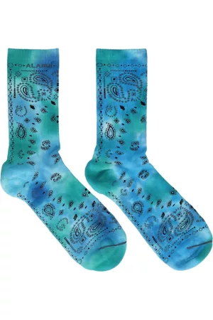 Alanui Tie Dye Bandana Print Socks