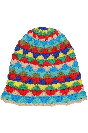Alanui Men Hats - Handmade Cotton Crochet Bucket Hat