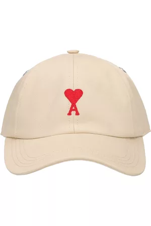 Ami Cotton Gabardine Logo Hat