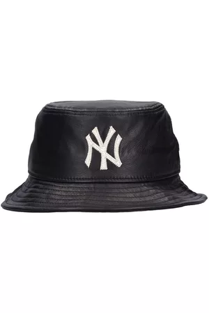 Black New Era MLB New York Yankees Leather Bucket Hat