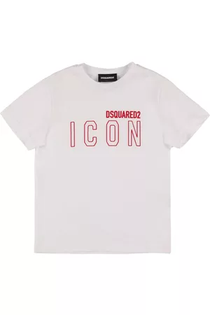 Dsquared2 Boys T-shirts - Icon Logo Cotton Jersey T-shirt