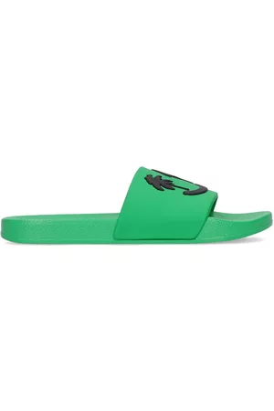 Molo Boys Flip Flops - Embossed Palms Rubber Slide Sandals