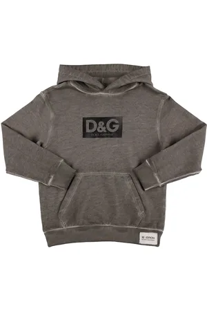 Dolce & Gabbana Logo Print Cotton Sweatshirt Hoodie
