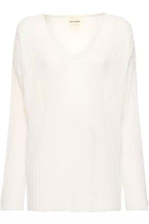Zulu & Zephyr White Linen Blend Pullover Dress - White