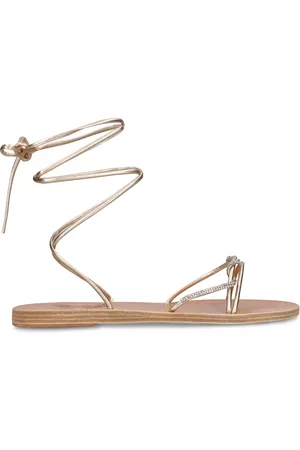 Ancient Greek Sandals Women Flats - 10mm Treli Leather Flats