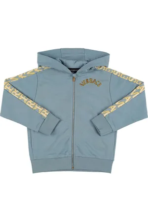VERSACE Cotton Zip-up Sweatshirt Hoodie