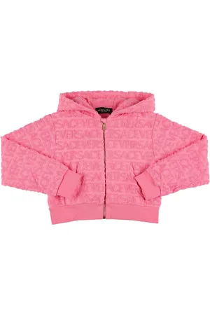 VERSACE Cotton Zip-up Sweatshirt Hoodie