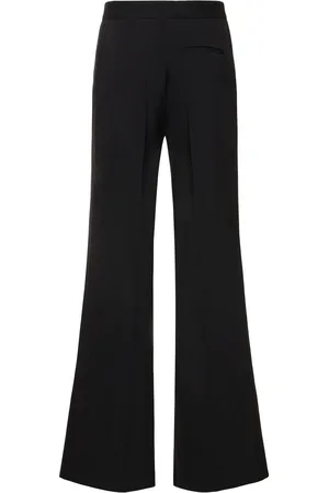 Stella McCartney Flared High Waisted Wool Twill Pants